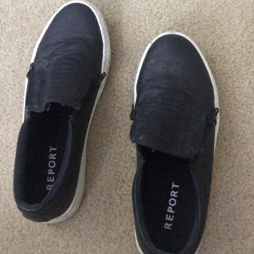 Black slip on shoes